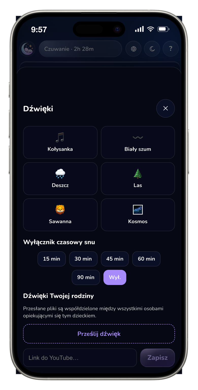 Dźwięki, które usypiają